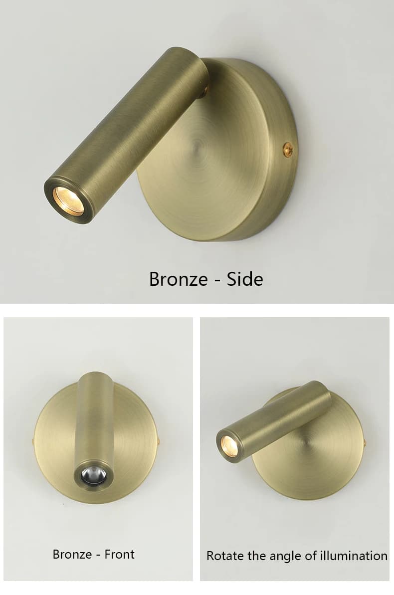 Applique murale LED réglable, lampe de lecture de chevet créative pour hôtel, chambre à coucher, étu