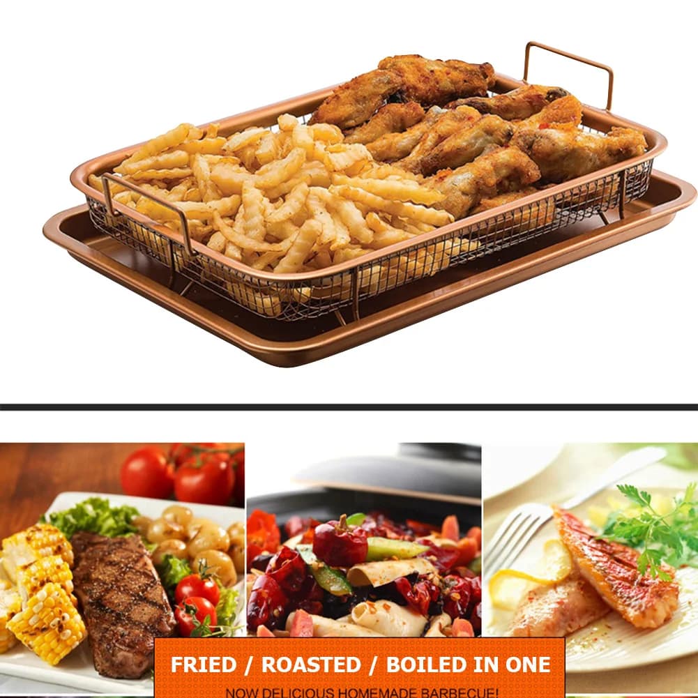 Mir à frites en acier inoxydable résistant à la chaleur, paniers carrés pour frites, collations occi