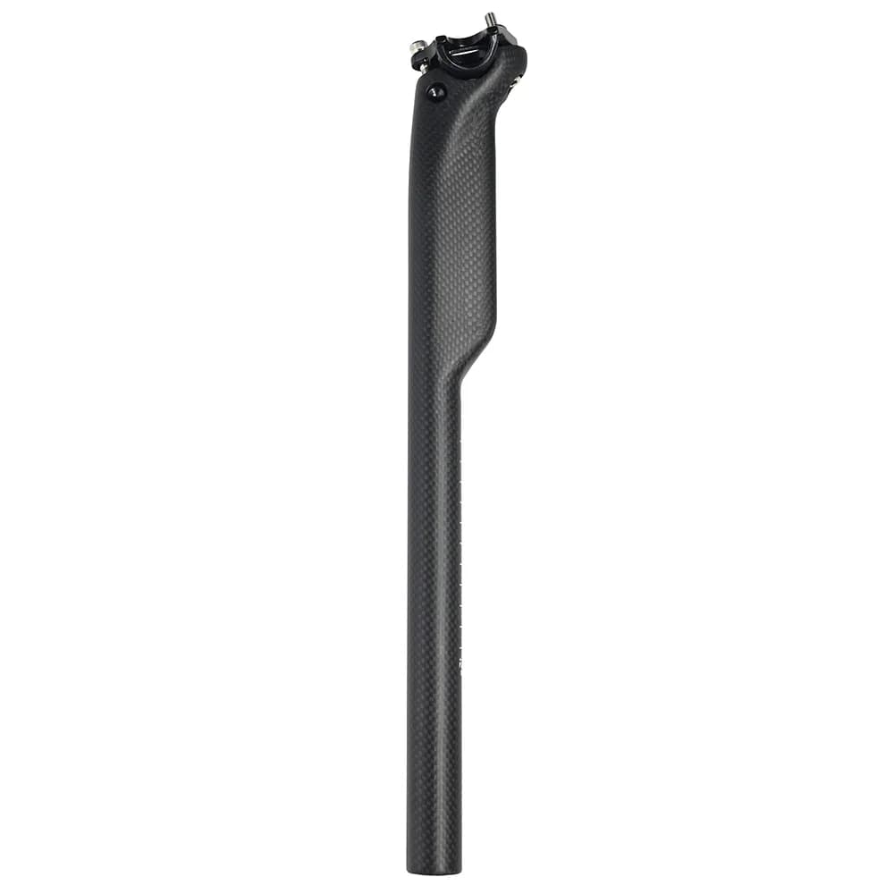 Tige de selle entièrement mate en Fiber de carbone 3K, pour vtt, vélo de route, pièces de vélo 27.2/