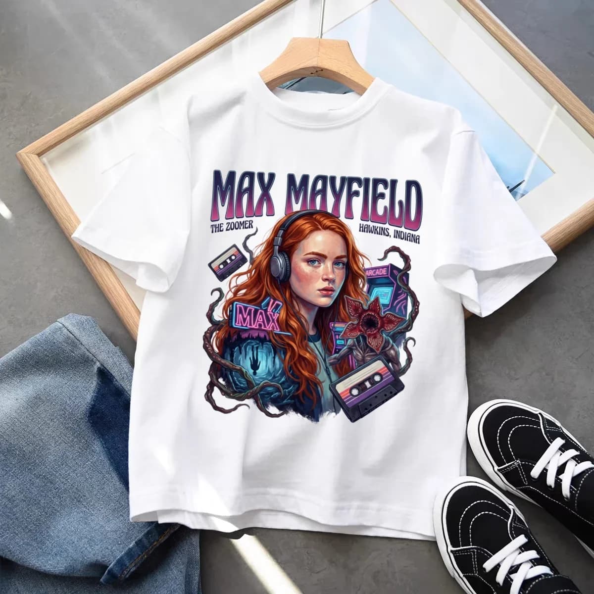 T-shirts assortis pour la famille Stranger Things Max Mayfield, hauts imprimés « The Zoomer »
