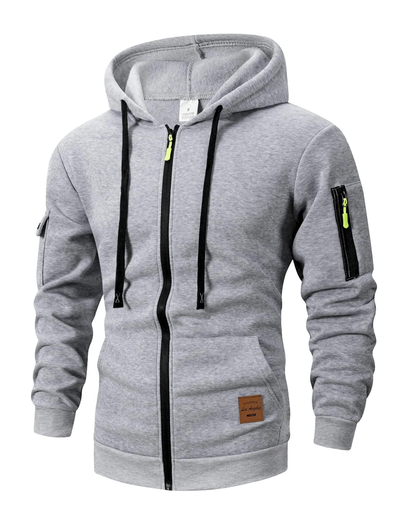 2025 nouveau automne hommes sweats à manches longues veste à capuche fermeture à glissière veste mâl