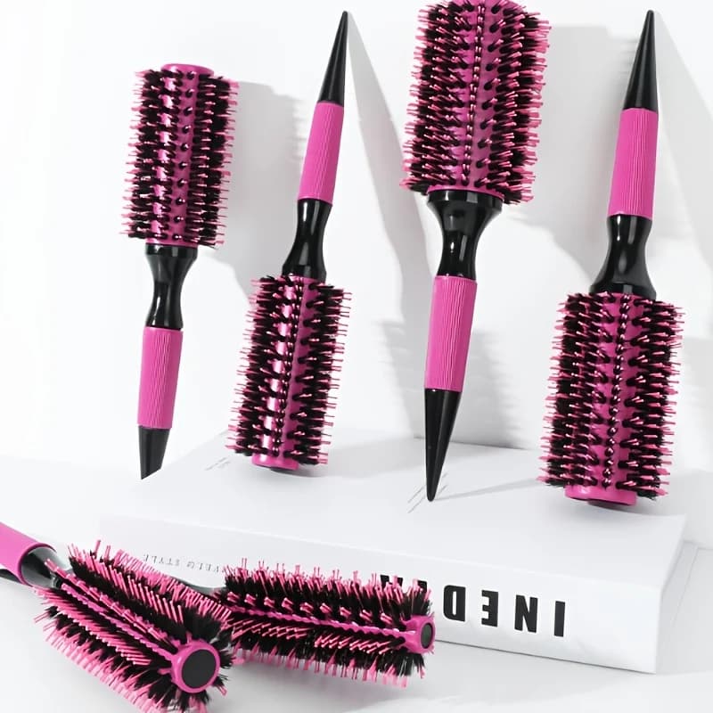 6 pièces/rose tube d'aluminium rouleau peigne ensemble boucle intérieure poire chaude, haute tempéra