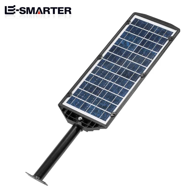 Réverbère solaire à LED étanche extérieur, angle réglable, lampe solaire, batterie au lithium intégr
