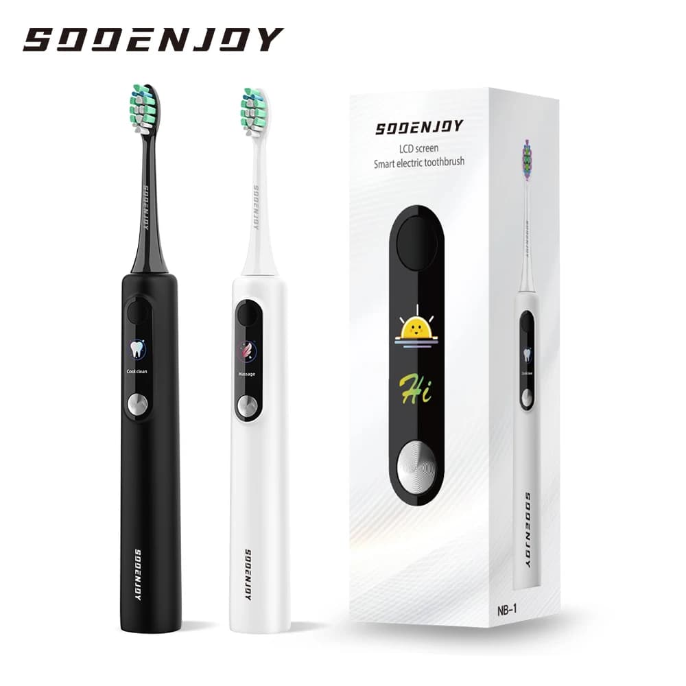 SOOENJOY brosse à dents électrique sonique écran LCD intelligent brosse à dents sonique Mode bricola