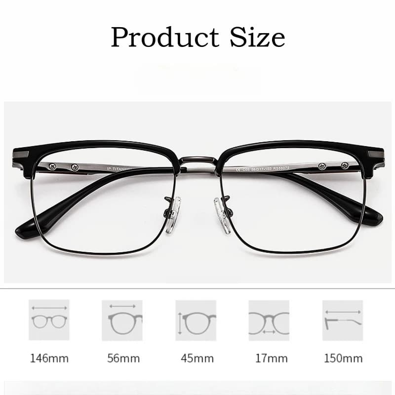 YIMARUILI mode affaires de luxe en bois TR90 lunettes rétro carré pur titane optique lunettes de Pre