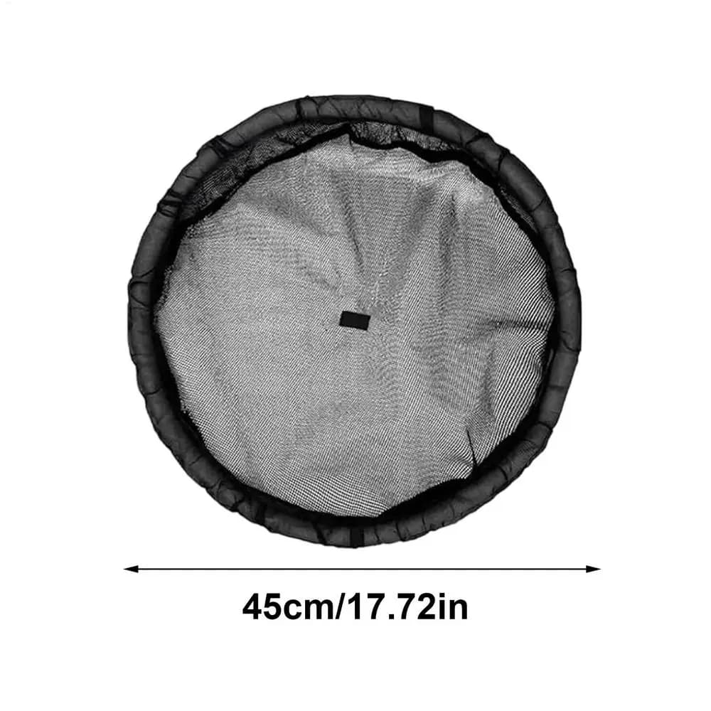 Île Flottante Ronde pour Bassin, Décoration Aquatique avec Filet de 17,7 pouces, Jardinière Flottant