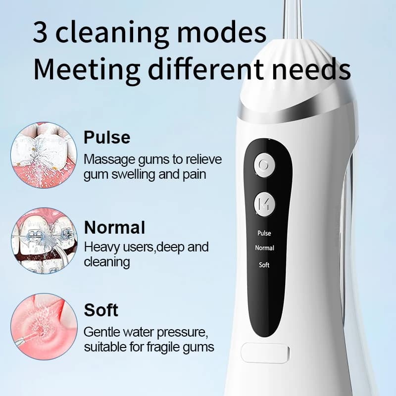 Irrigateur buccal électrique, hydropulseur Portable, nettoyage dentaire domestique, Rechargeable, ét