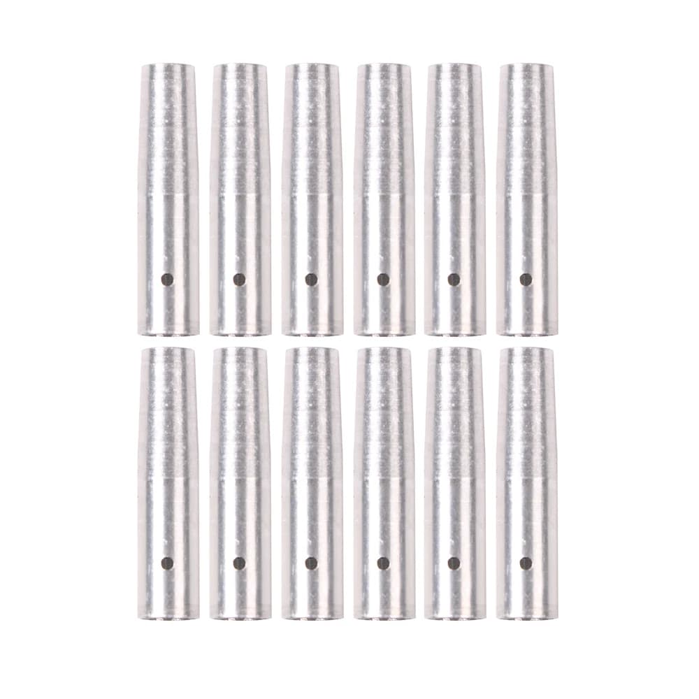 6/12 pièces tir à l'arc connecter pointe de flèche en aluminium flèche insérer OD 8mm en bois bambou