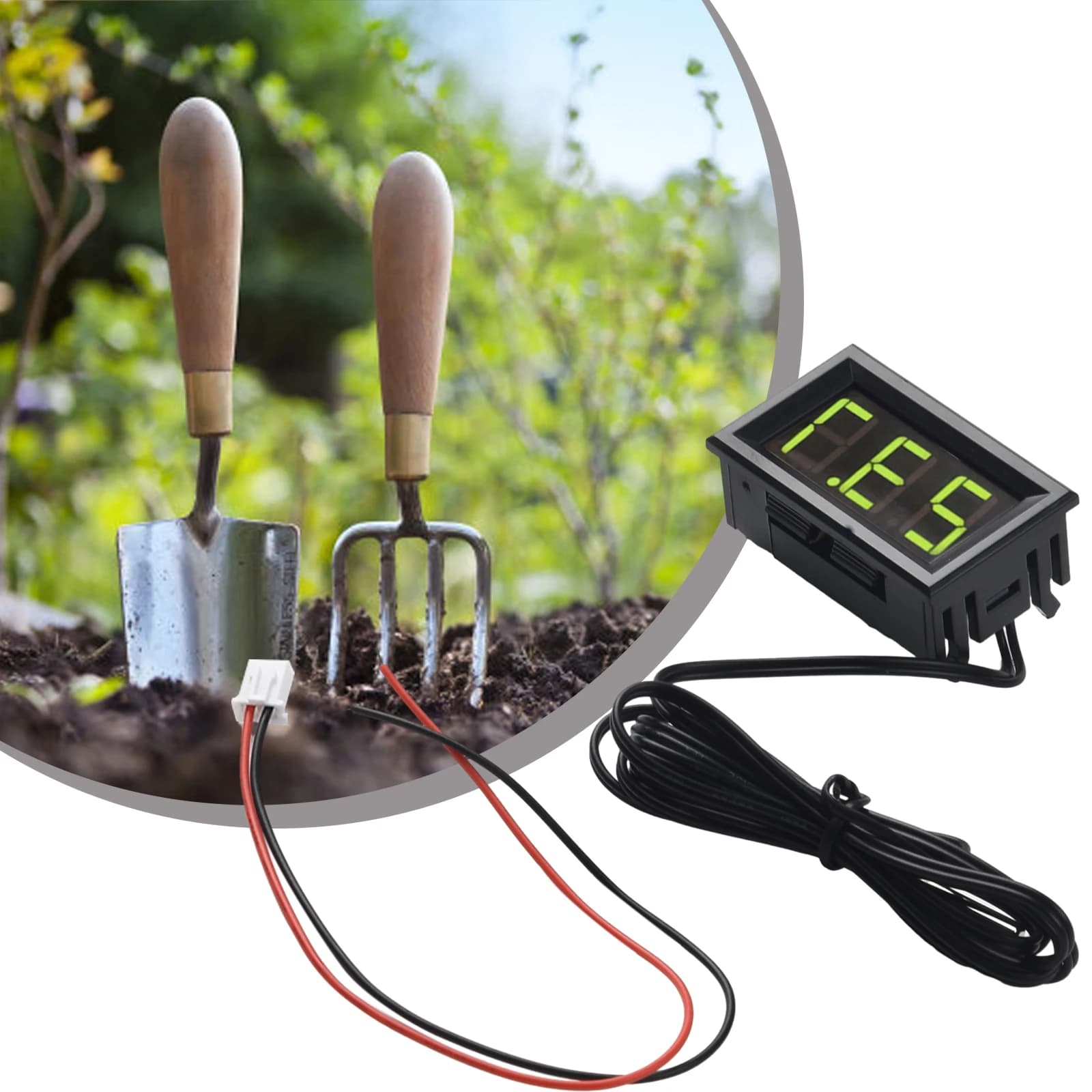 Mini thermomètre numérique LED DC5V ~ 12V, pour moniteur de température de voiture, panneau de mesur