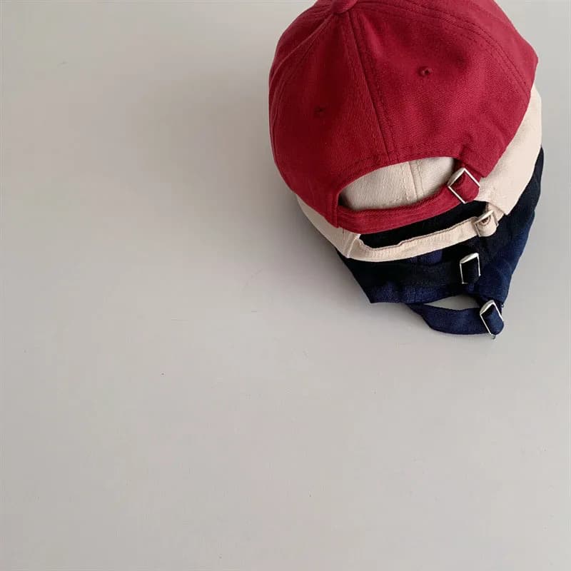 Casquette de baseball coréenne pour bébé, broderie de lettres, casquette à visière pour enfants, gar