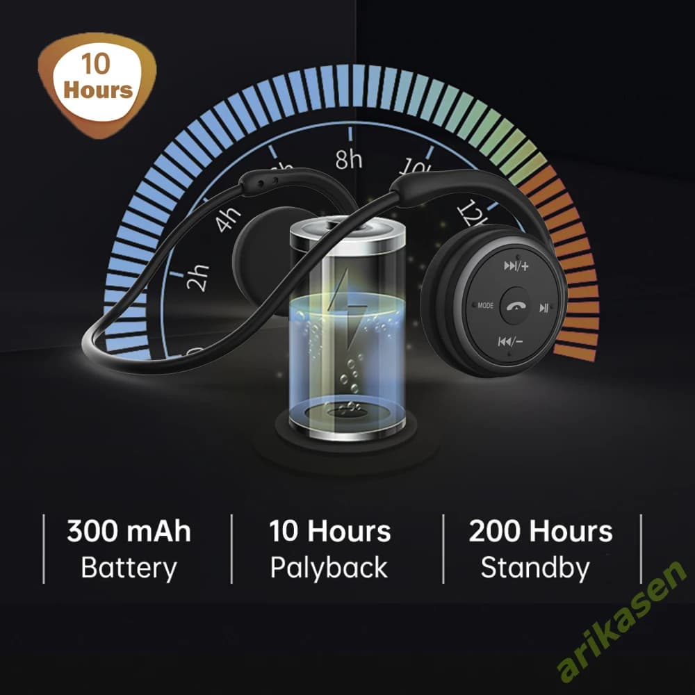 AX698 sport Bluetooth écouteur avec lecteur MP3 sur l'oreille confortable Fone Auriculares sans fil 