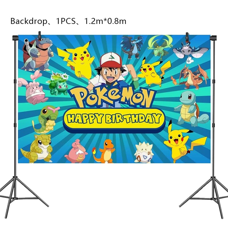 Décoration de fête d'anniversaire Pokemon, nouveau ballon Pikachu éclair pour enfants, fournitures d