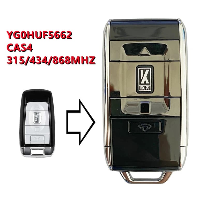 Clé de voiture à distance intelligente pour Rolls-Royce Phantom Style, YG0HUF5662 CAS4, 315 Z 433 su