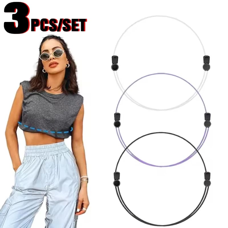 Bande d'outils élastique réglable pour femmes, 3 pièces, accessoire de vêtements à la mode pour chem