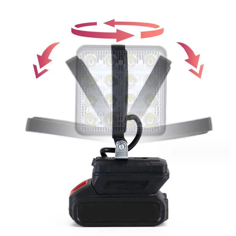 Pour Makita 18V Li-ion batterie LED lampe de travail 3/4 pouces lampe de poche Portable lampe d'inon