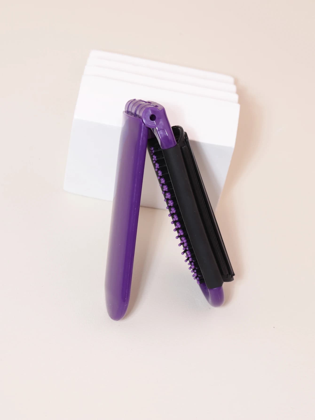Mini miroir de massage antistatique pliable portable, peigne à cheveux pour fille de voyage avec mir
