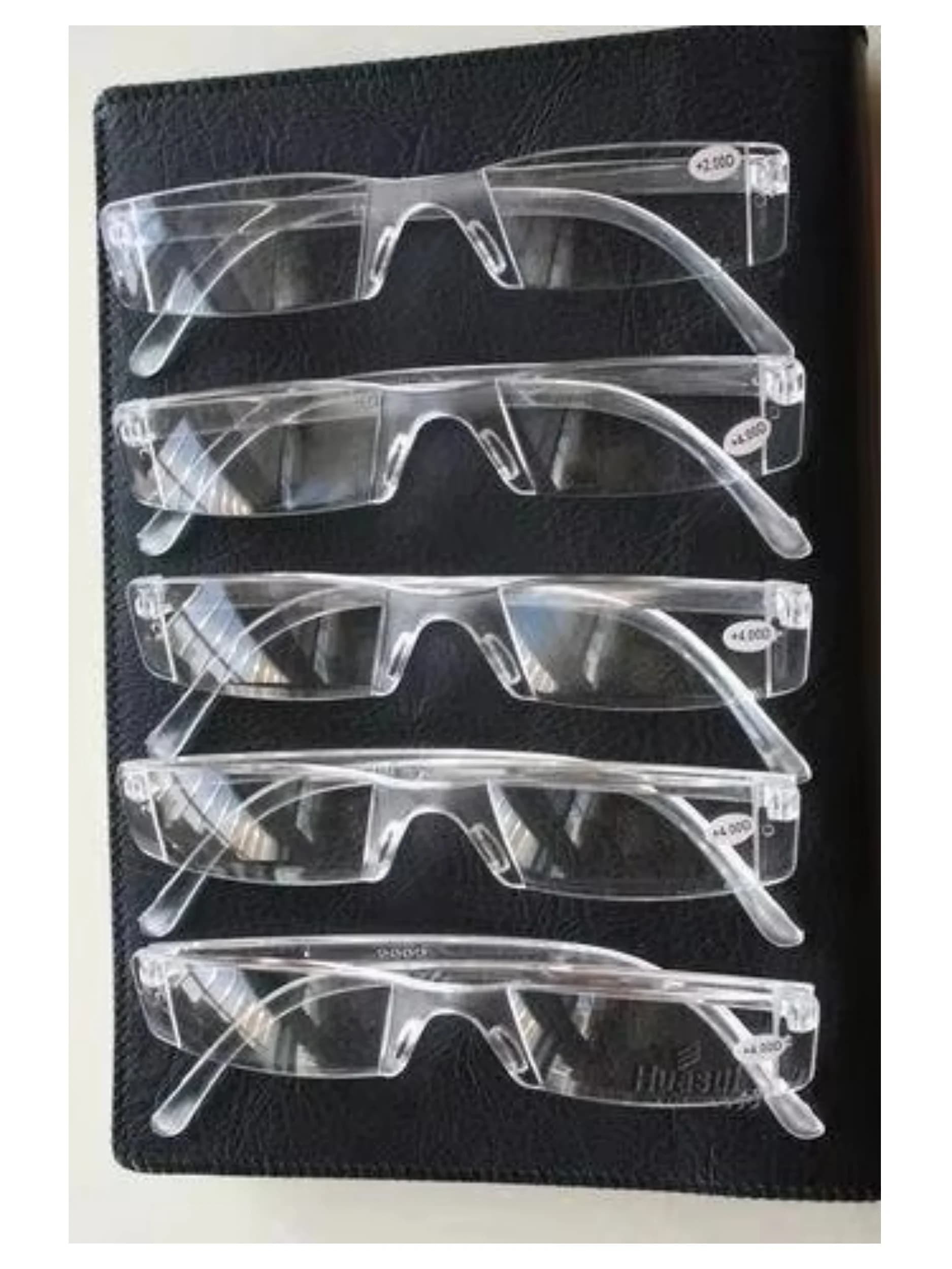 ! ! [12 paires] !! Lunettes de lecture rectangulaires transparentes sans monture pour hommes et femm