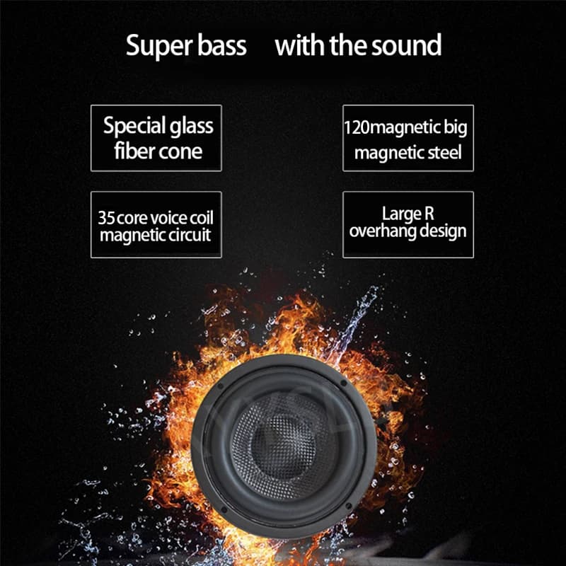 KYYSLB-Haut-parleur subwoofer HIFI haute puissance, 80W, 6.5 pouces, cinéma maison, modification et 