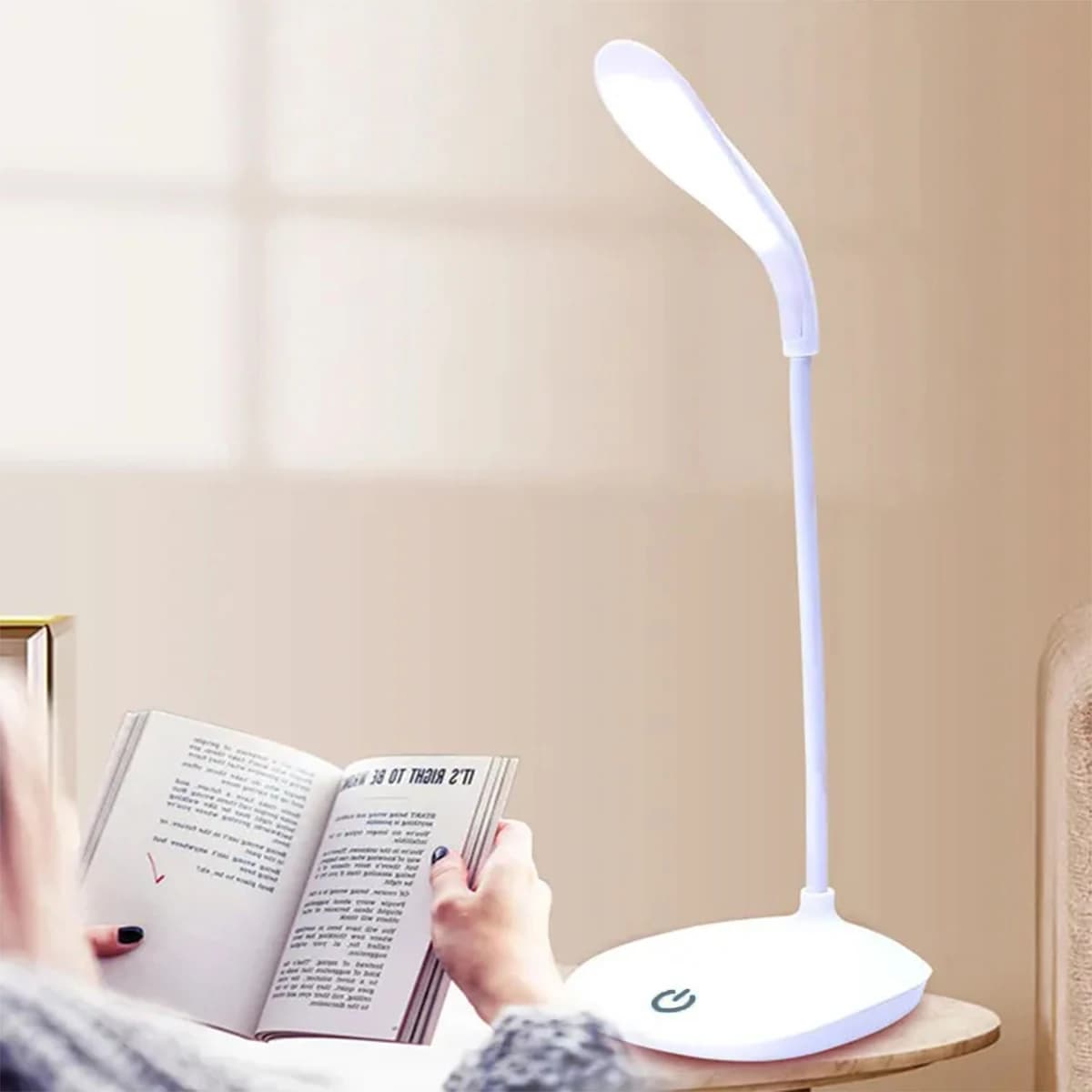 Lampe de Table LED Portable à gradation tactile, Rechargeable par USB, Protection des yeux, lumière 