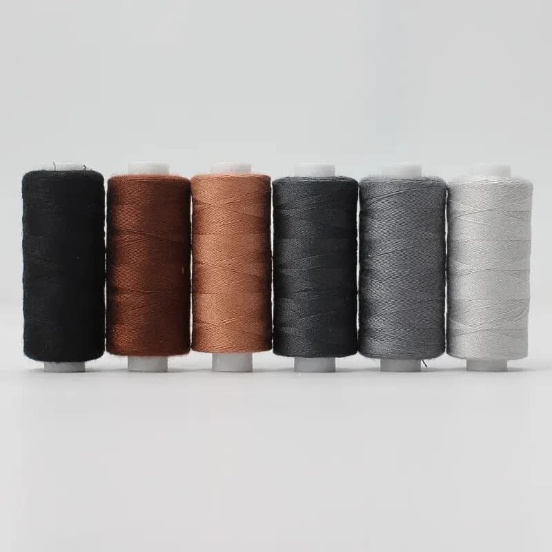 Fil à Coudre en Polyester de Couleurs Assorties, pour Couture et Broderie Intermédiaire, 6 Pièces/Pa