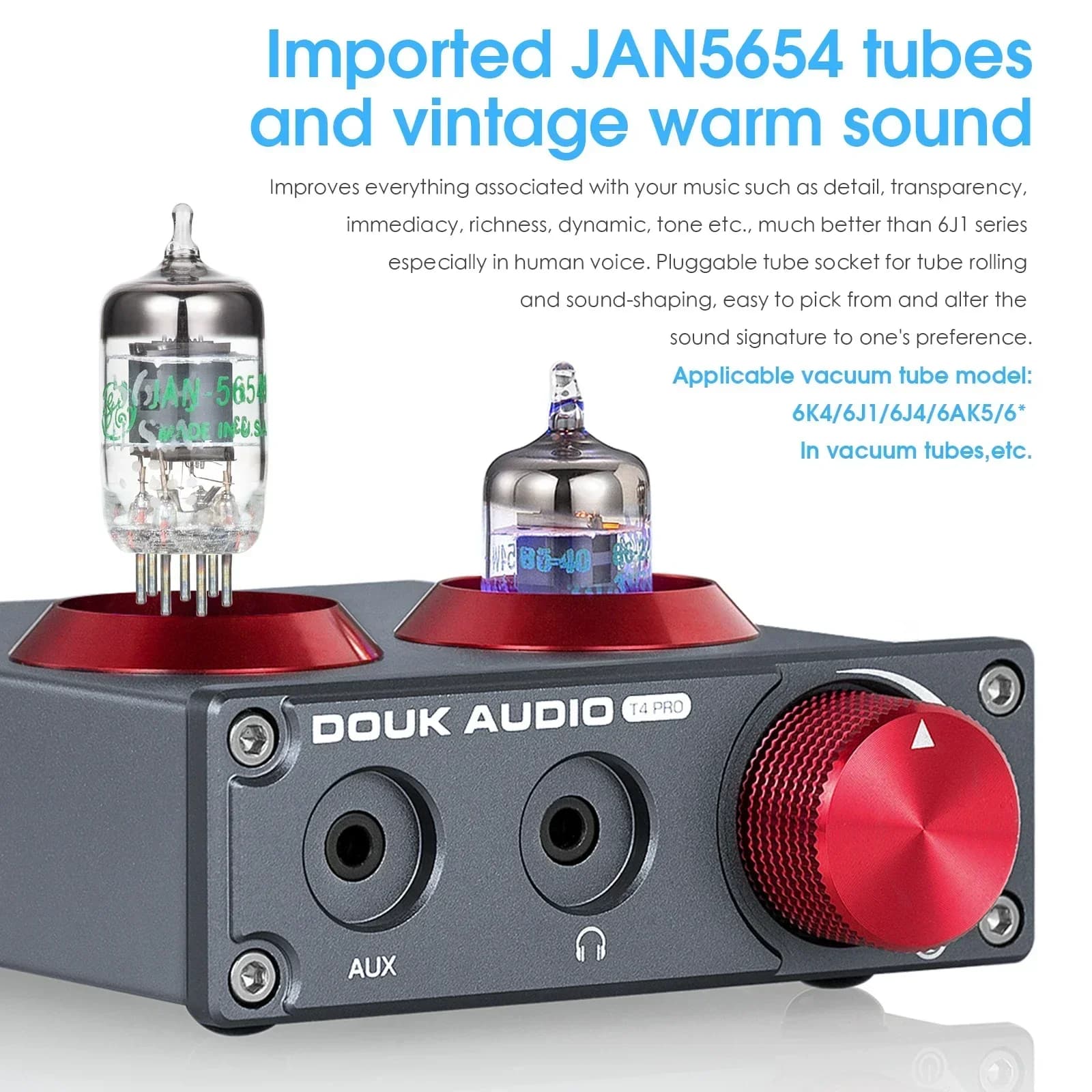 Douk Audio-Mini Préampli à Tube à Valve, Phono de Scène, Sauna, Audio Stéréo HiFi pour Téléphone, Co