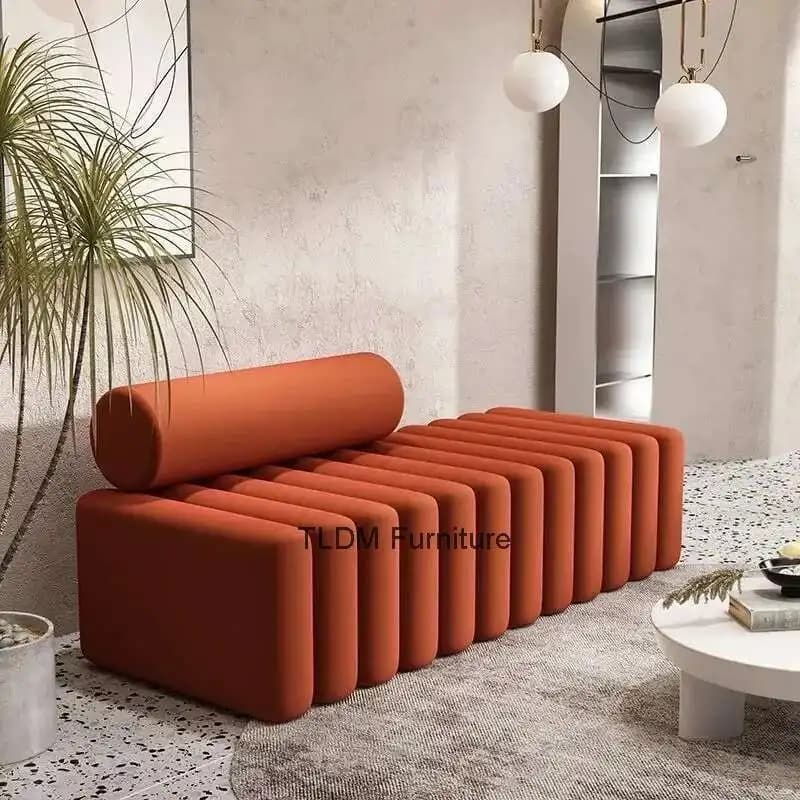 Luxe léger, tabouret à langer, ménage, salon, tabouret, canapé, bande, tabouret de repos, chambre à 