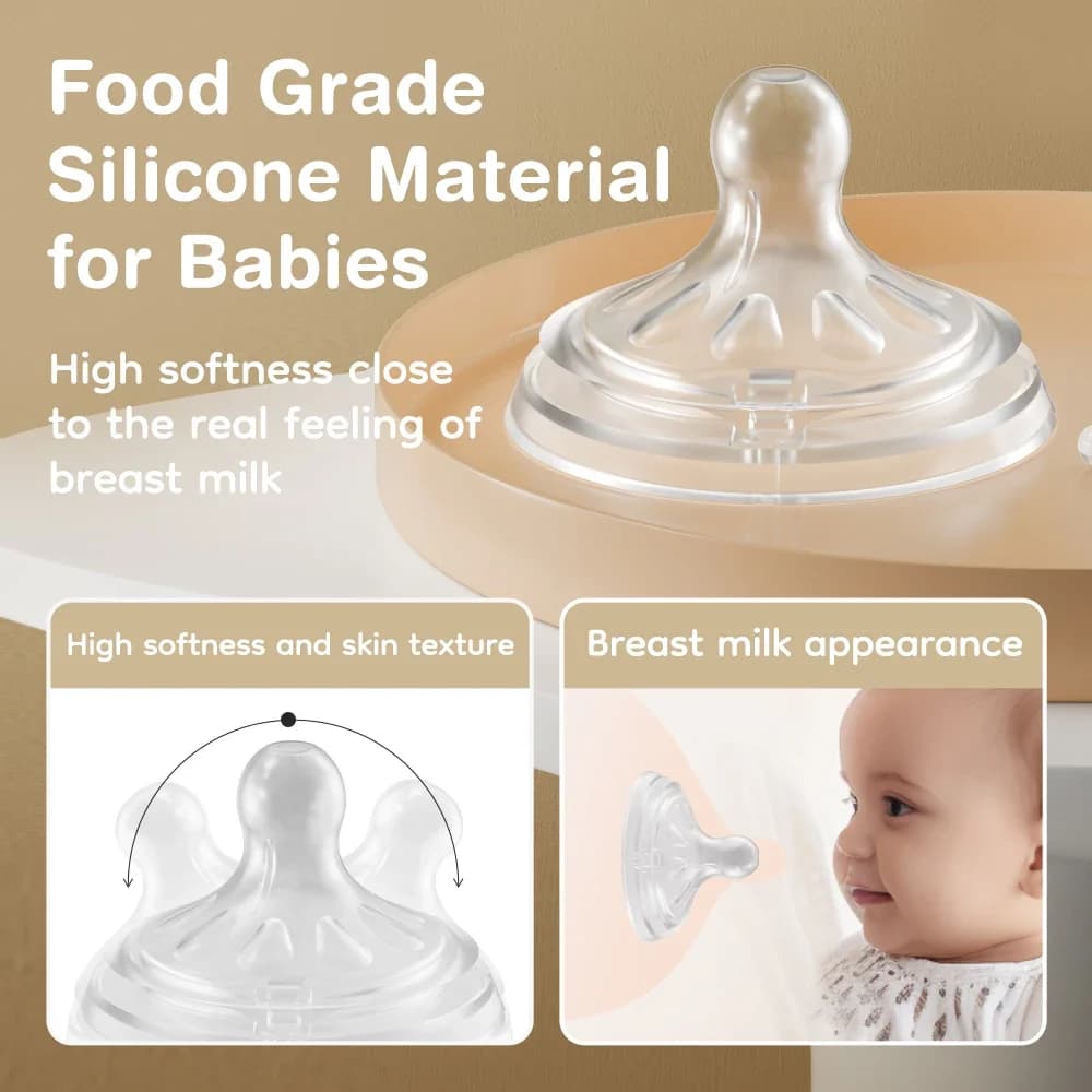 Biberon pour bébé 150/240/330ML, biberons en PP pour nouveau-né, anti-étouffement, anti-flatulence, 