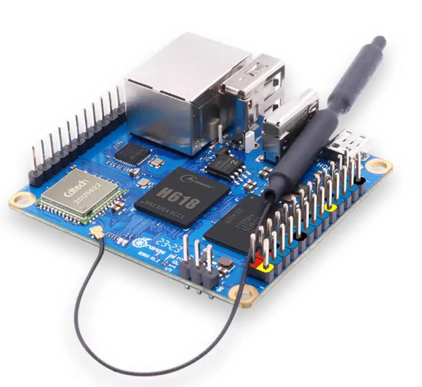 Orange Pi Zero 3 Allwinner H618 64 bits WiFi 5 + BT5.0 LPDDR4 16 mo SPI Flash Gigabit Ethernet Andro