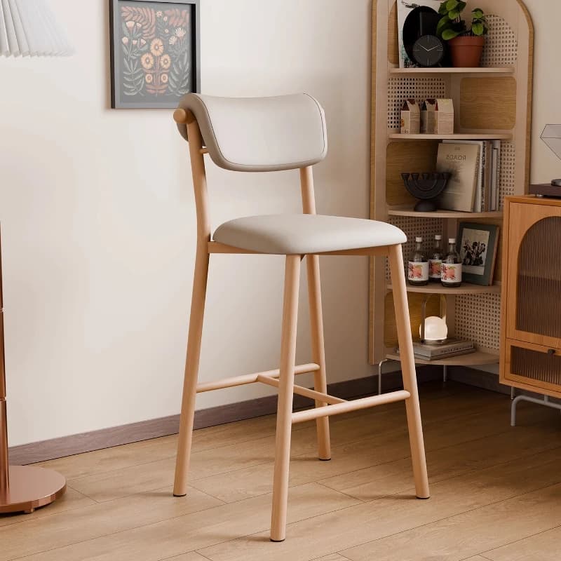 Tabourets de Bar commerciaux modernes, chaises d'îlot de cuisine minimalistes avec dossier, tabouret