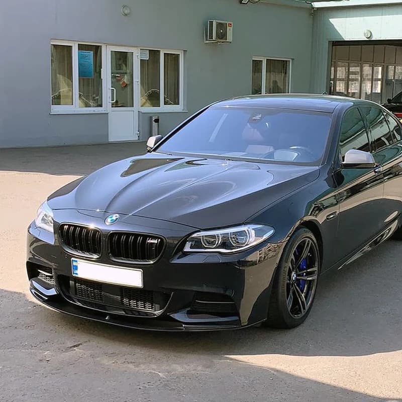 Kit de carrosserie ABS noir brillant, lèvre de pare-chocs avant de haute qualité, pour BMW série 5 F