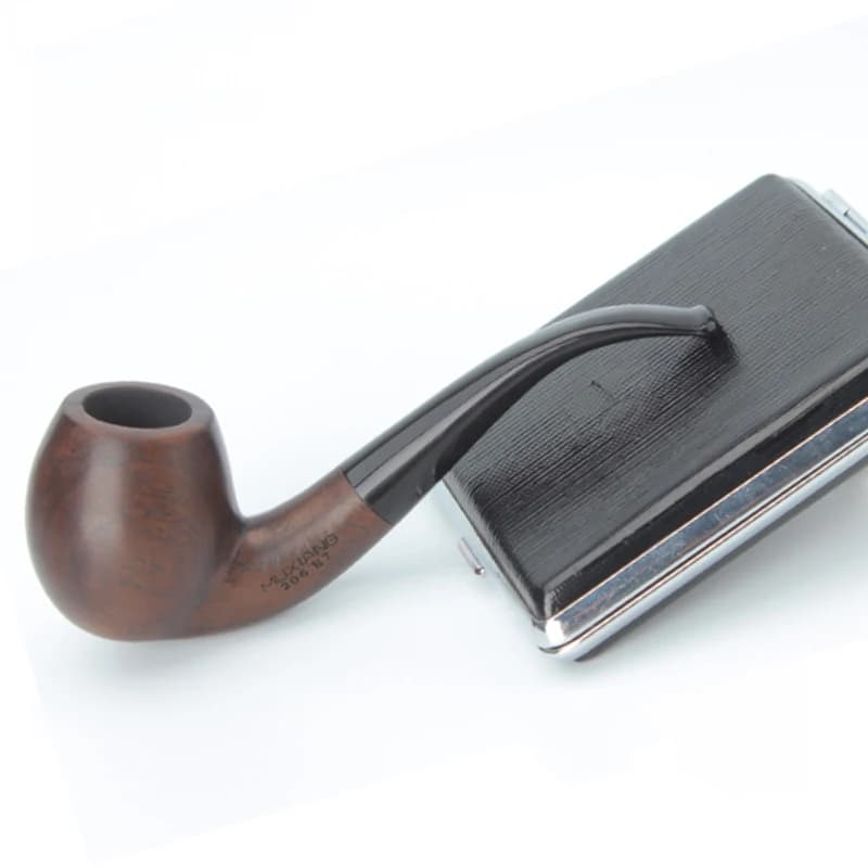 Ensemble de fumeur en bois d'ébène de haute qualité Muxiang, pipes noires faites à la main, pipe à t