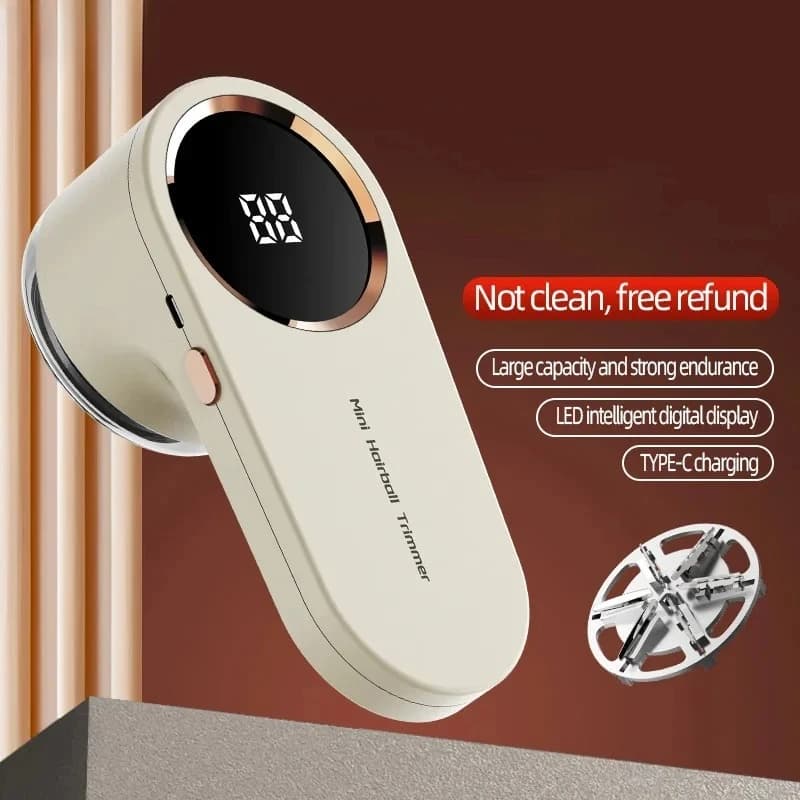 Anti-bouloches Électrique Numérique LED pour Vêtements, Rechargeable USB, Rasoir Anti-Peluches et An
