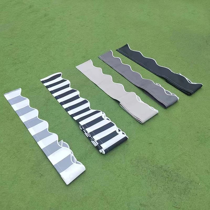 Cantonnière de rechange pour rideau ondulé, tissu personnalisé, bandes noires, gris, blanc, chat 174
