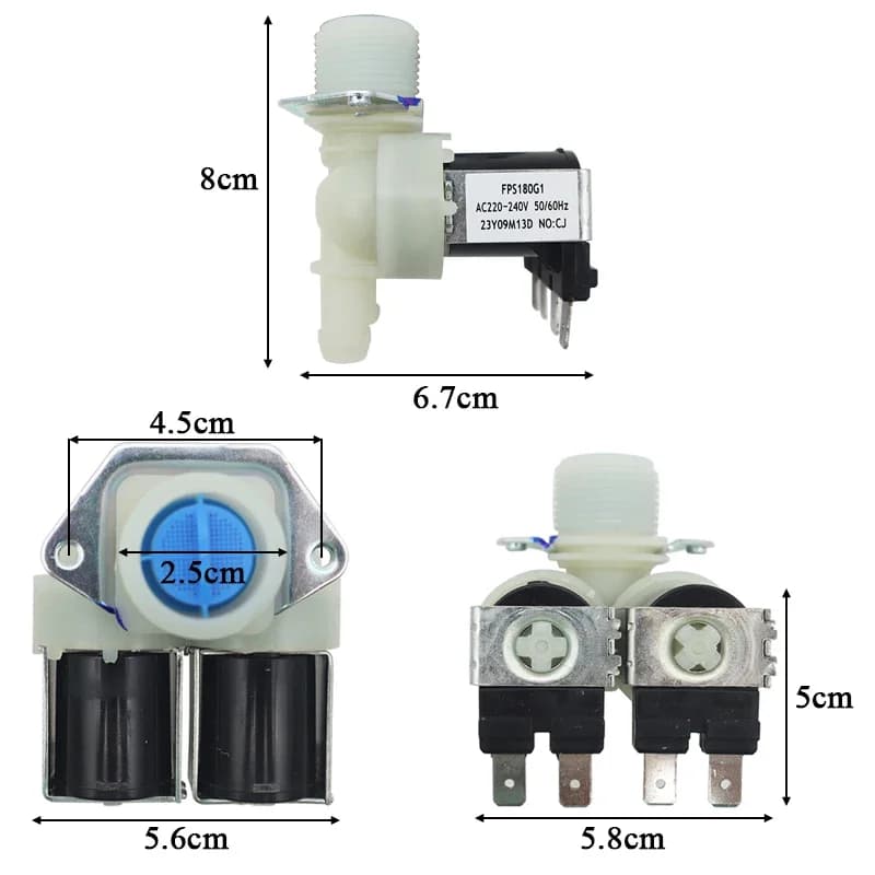 Vanne d'entrée d'eau pour Machine à laver FPS180G1, interrupteur d'entrée, électrovanne pour petit c