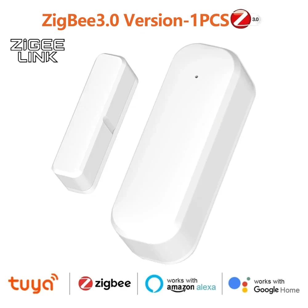 Capteur de porte/fenêtre ZigBee, détecteur d'alarme magnétique sans fil, sécurité domestique, antivo