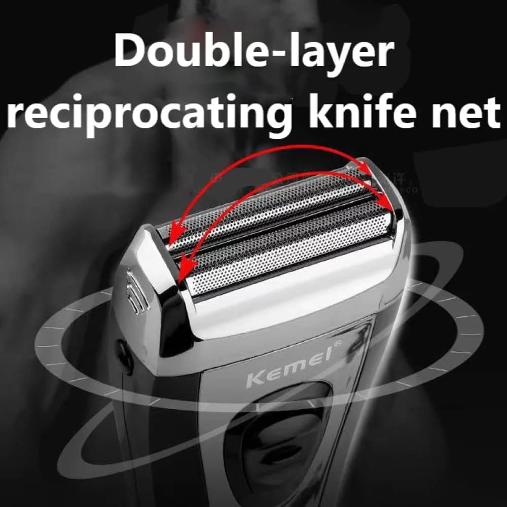 KM-9038 injuste Rechargeable Rasoir Pour Hommes Feuille Électrique Rasoir Barbe Tête Rasage Électriq
