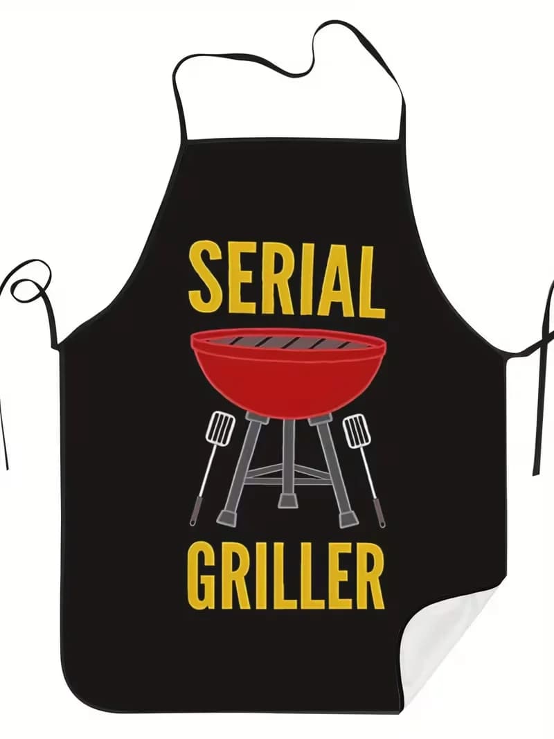 Tablier de cuisson réglable Serial Griller, style rétro unisexe pour la cuisine domestique et en ext