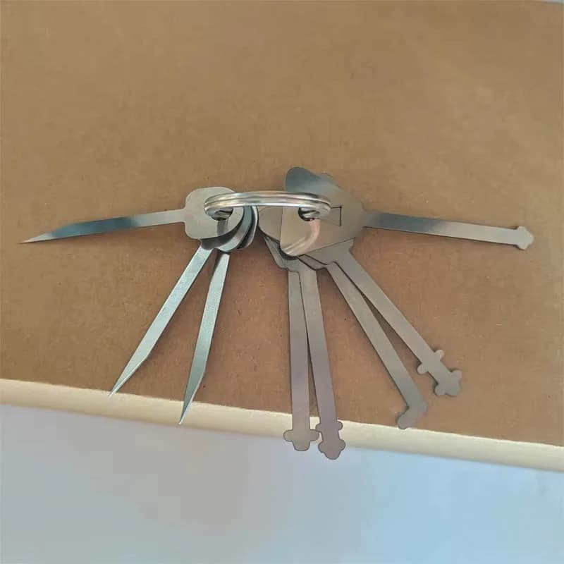 Clés maîtresses, crochet de serrure squelette, outils de crochetage pour ouvrir les portes, ensemble