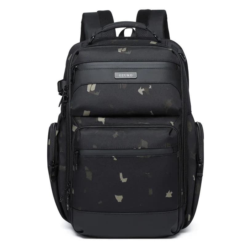 Ozuko – sac à dos étanche multifonctionnel pour hommes, sac à dos pour ordinateur portable 15.617.3 