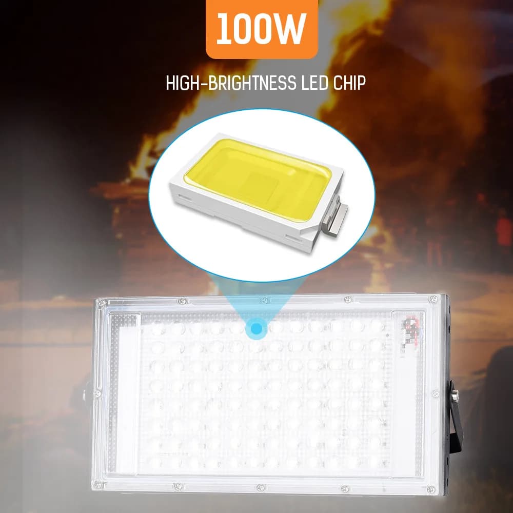 DC12V Led projecteur 50W 100W projecteur extérieur projecteur IP66 étanche réflecteur de lumière de 