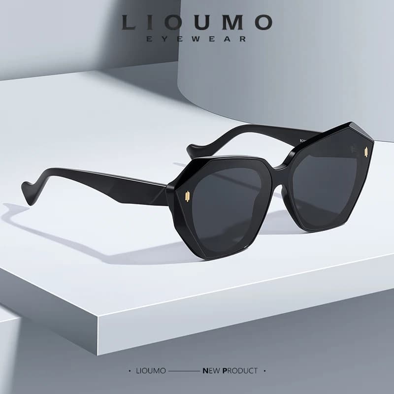LIOUMO marque de luxe Design lunettes de soleil pour femmes polarisées mode dames dégradé lunettes A