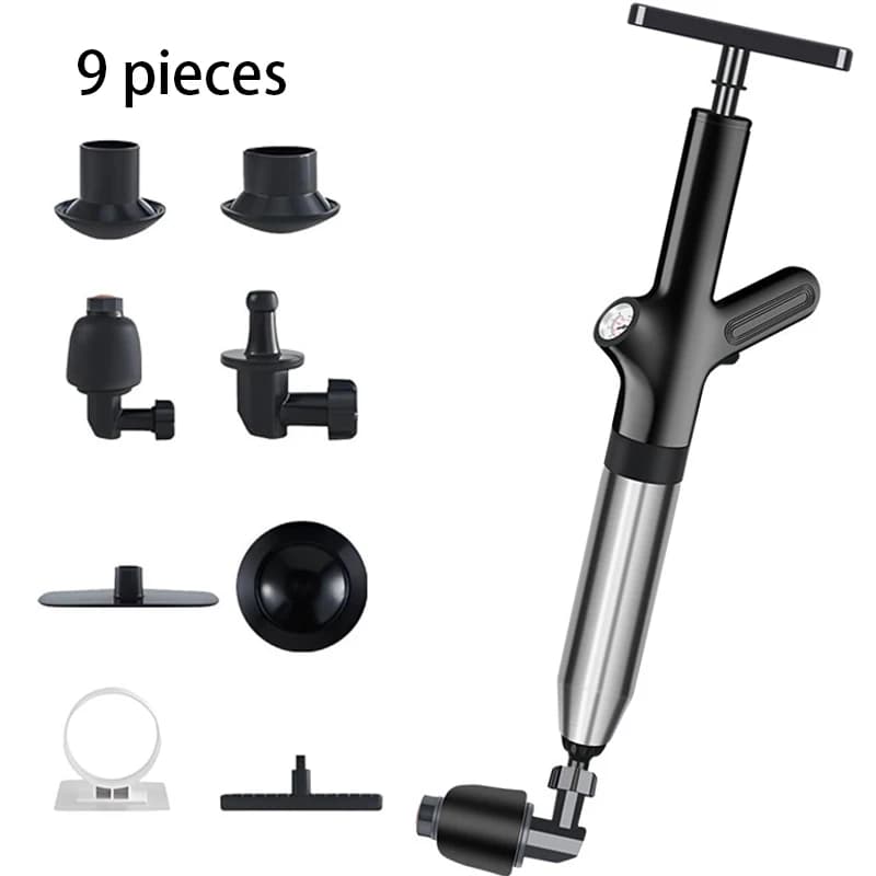 NOUVEAU Déboucheur de toilettes pneumatique, adapté au nettoyage des blocages de canalisations, appl
