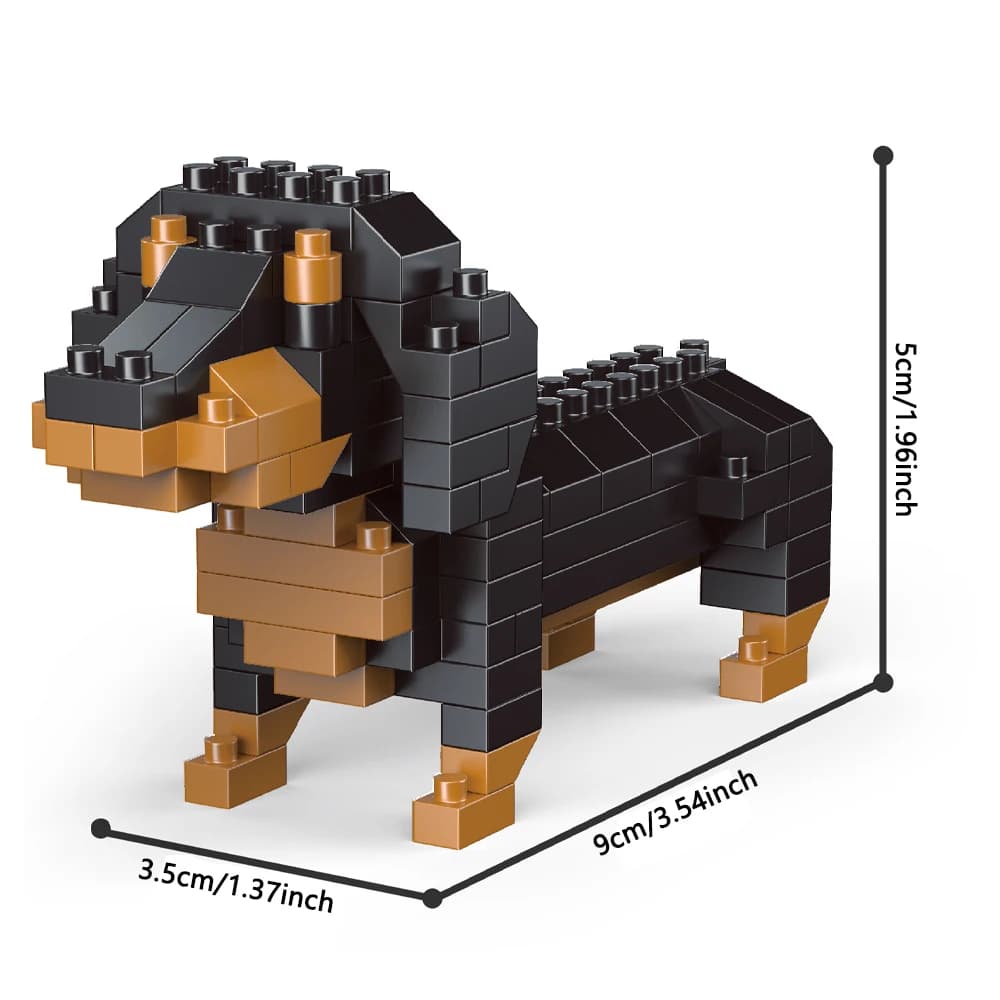 148 pièces teckel chien blocs de Construction jouet pour adultes et enfants conception détaillée et 