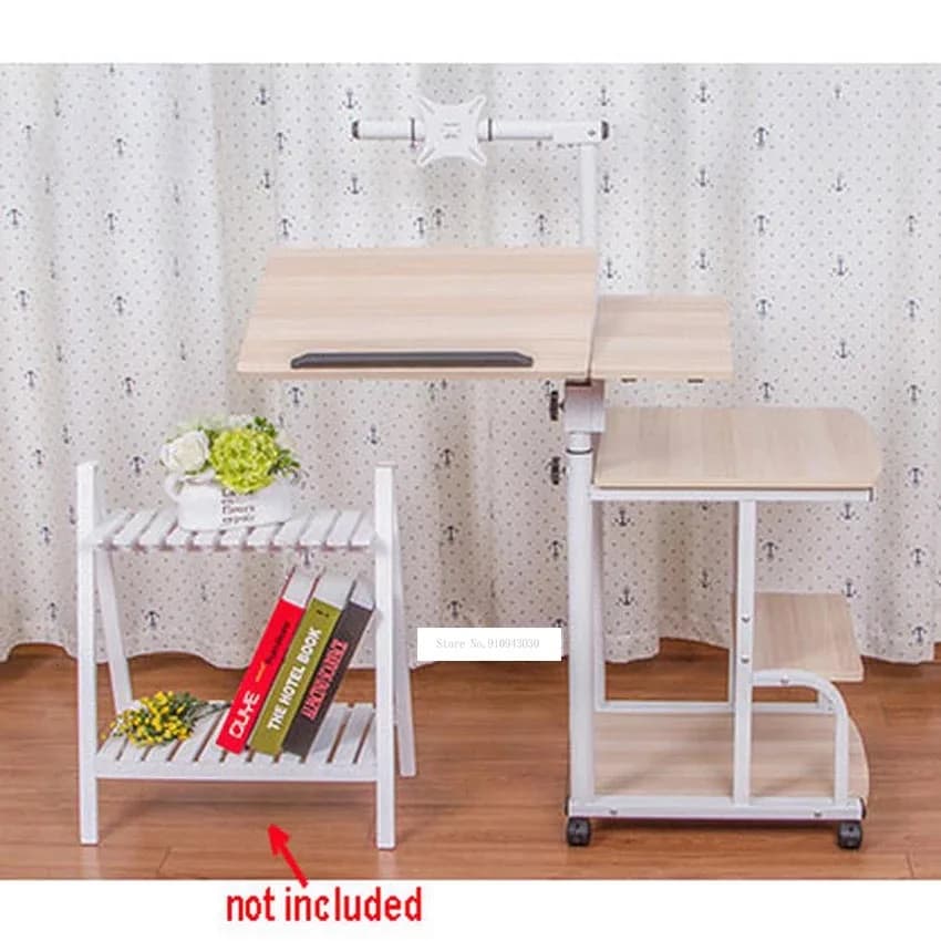 Bureau debout relevable réglable pour ordinateur portable, table d'ordinateur portable, petite table