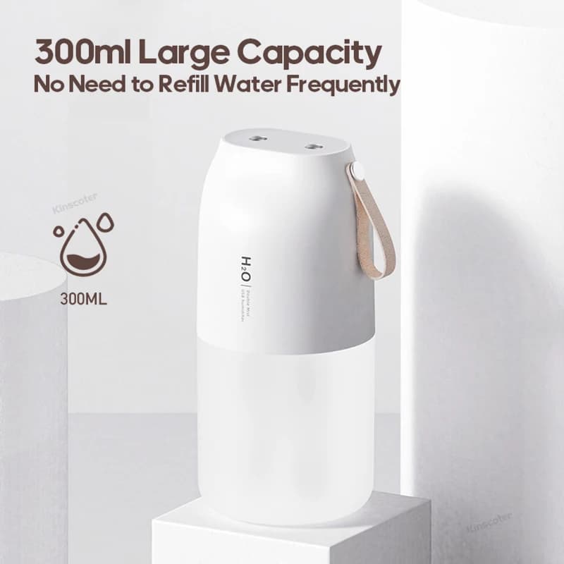 Humidificateur d'air Rechargeable sans fil 2000mAh, diffuseur de brume fraîche sans fil, humidificat