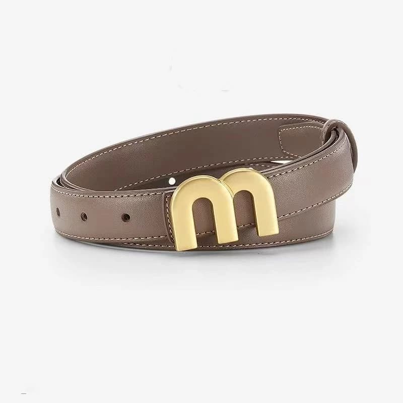 Ceinture à la mode pour femmes, boucle dorée de haute qualité, meilleure assortie avec une robe à ce