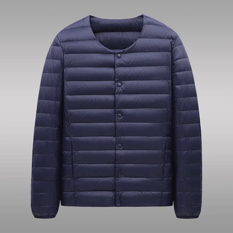 Doudoune ultralégère pour hommes, nouvelle veste légère Simple à col rond, Portable, doublure chaude