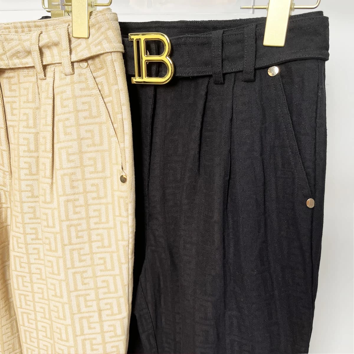 S-3XL printemps et automne nouveau tissu Jacquard de haute qualité avancé tout-assorti pantalon déco