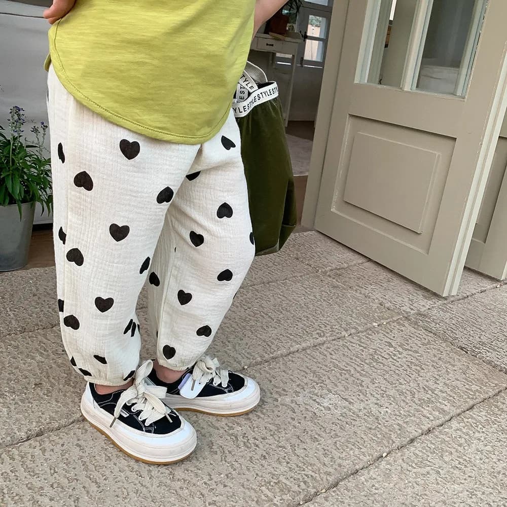 Nouveau créateur impression pantalon bébé unisexe mignon sarouel en plein air enfant en bas âge fill