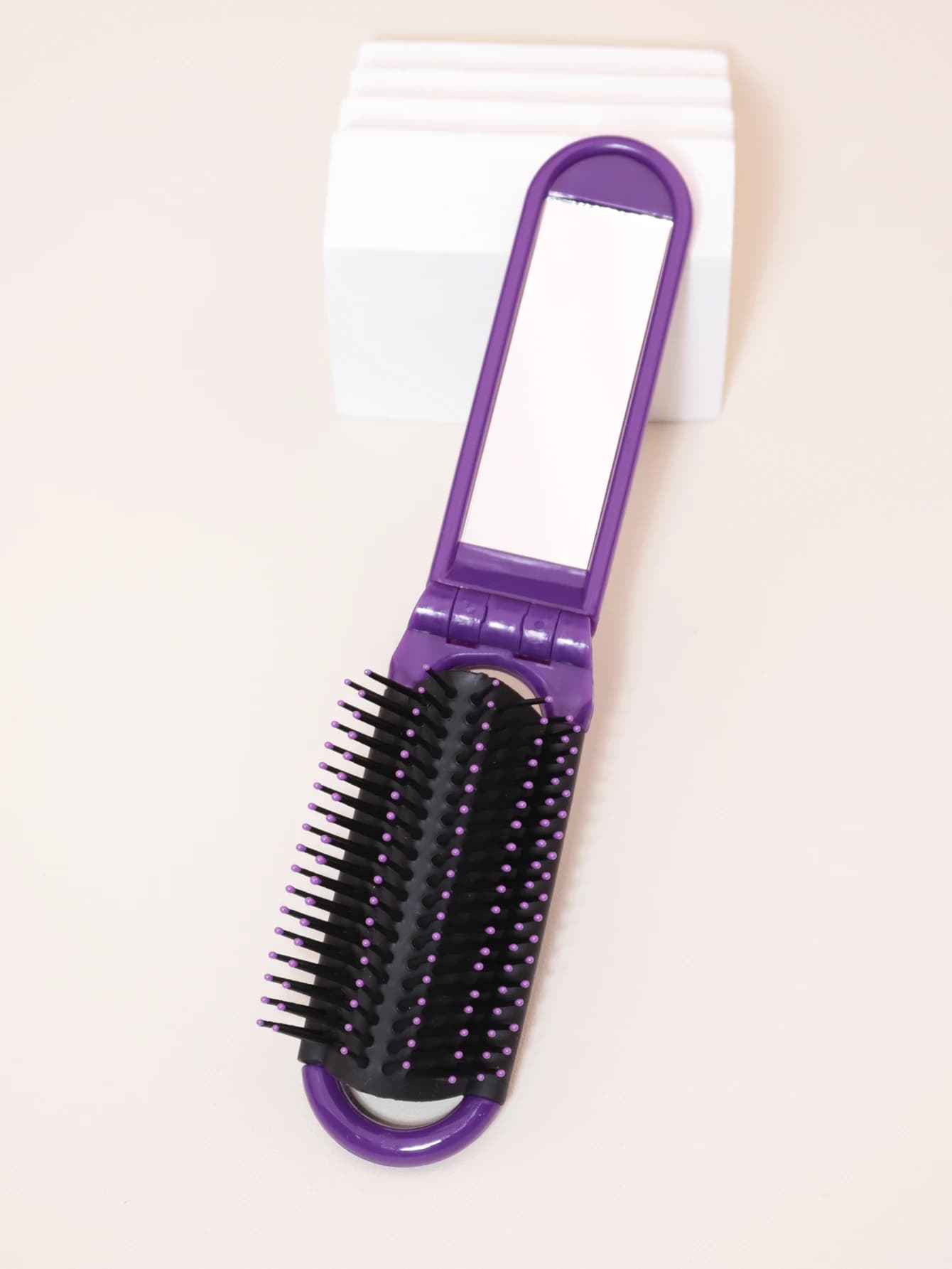 Brosse à cheveux pliante pour miroir de voyage, mini brosse à cheveux de massage portable, adaptée a